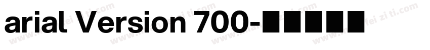 arial Version 700字体转换